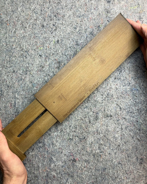 The Container Store KonMari Bamboo Expandable Drawer Divider