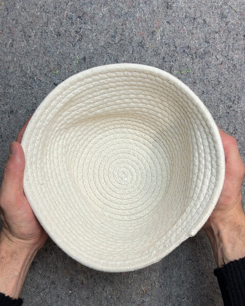 White Woven Rope Basket