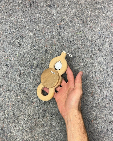 Wooden Baby Rattle with Bell