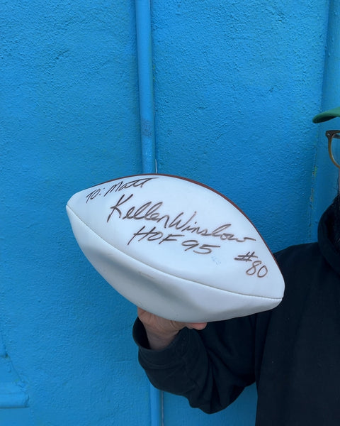 Wilson NFL Football, Signed By Kellen Winslow