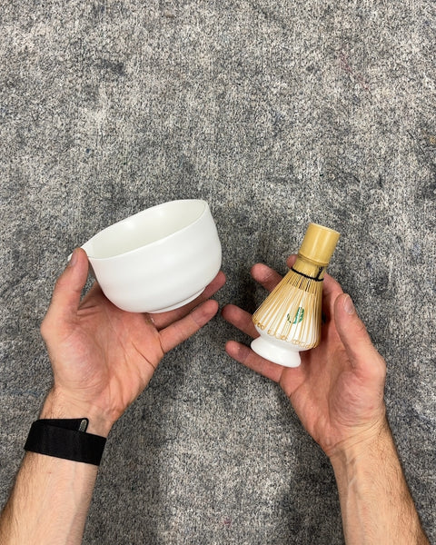 Ceramic Matcha Whisk and Bowl Set
