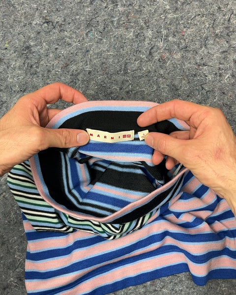 MARNI x x Uniqlo Merino Blend Striped Knitted Skirt, Size S