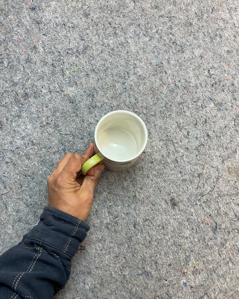 Floral Design Ceramic Coffee Mug
