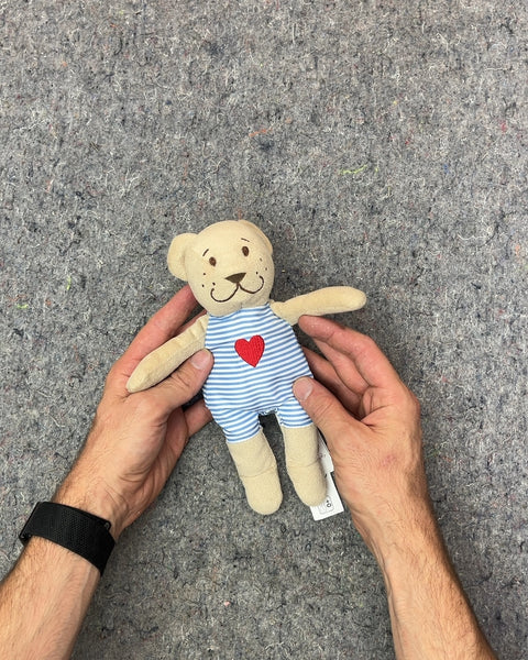 Small Striped Teddy Bear Plushie