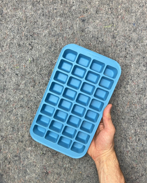 Blue Silicone Ice Cube Tray