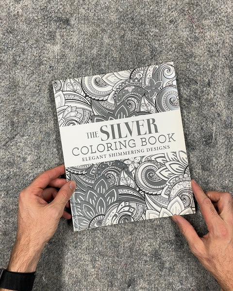 The Silver Coloring Book Elegant Shimmering Designs