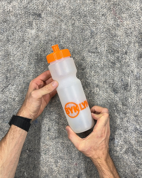 BYKLYN Clear and Orange Water Bottle