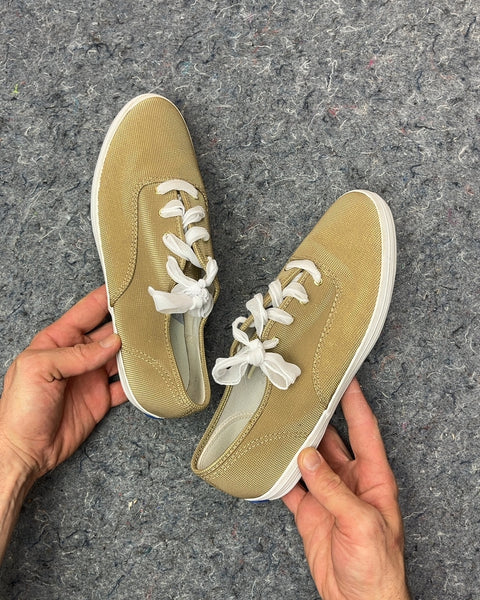 Keds Tan Canvas Sneakers, Size US 9W