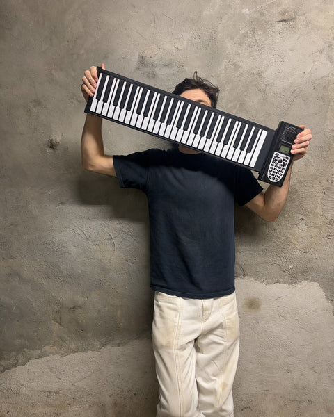 Flexible 61-Key Roll-Up Electronic Piano Keyboard, Battery Powered