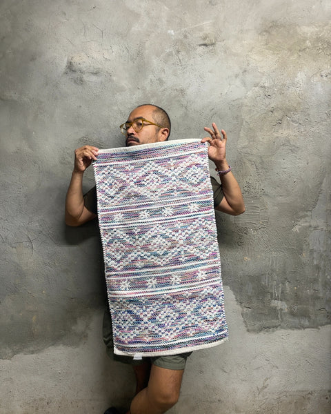 Geometric Woven Accent Rug Mat, 33x18”