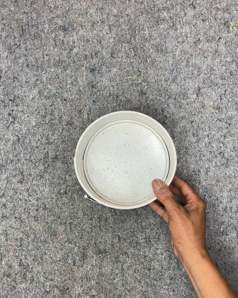 White Speckled Springform Pan, 6.5"