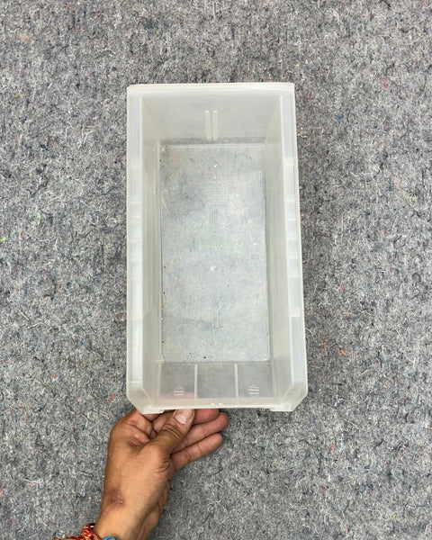 AkroBins Clear Plastic Storage Bin, 10x5x5"