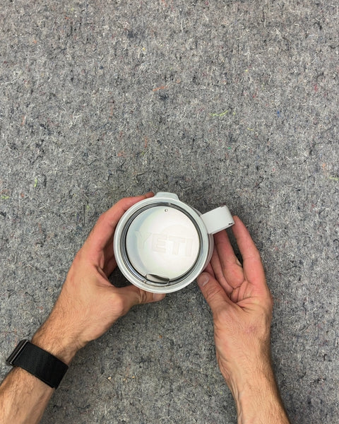 Yeti White Insulated Mug with Lid