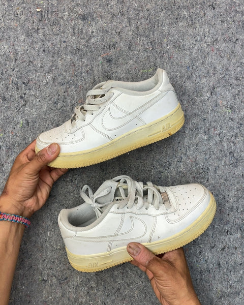 Nike Air Force 1 Low White Sneakers, Sz 36.5