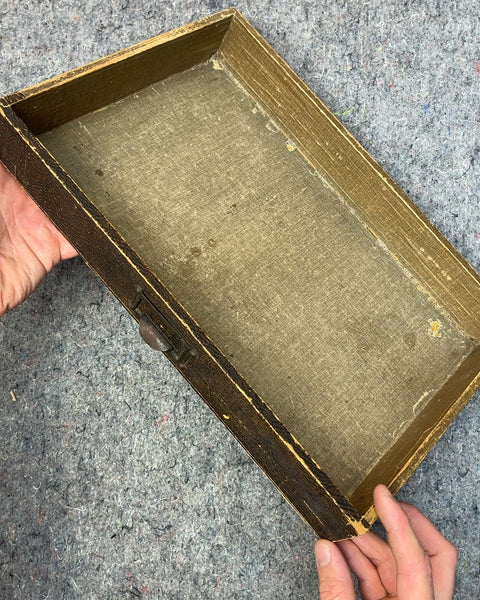 Wooden Storage Drawer with Metal Pull, 10x14"