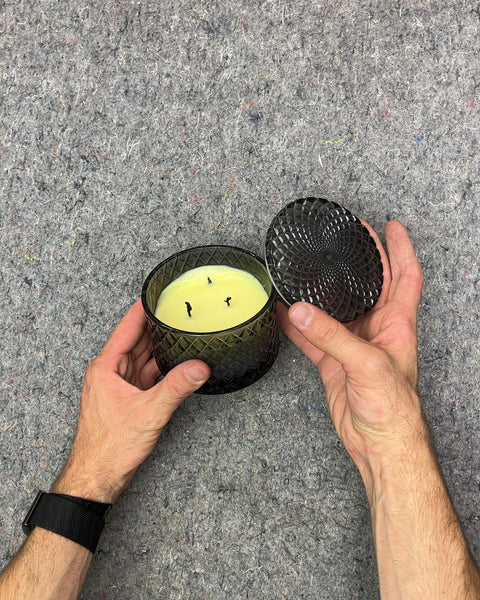 Sand + Fog Scented Candle with Lid