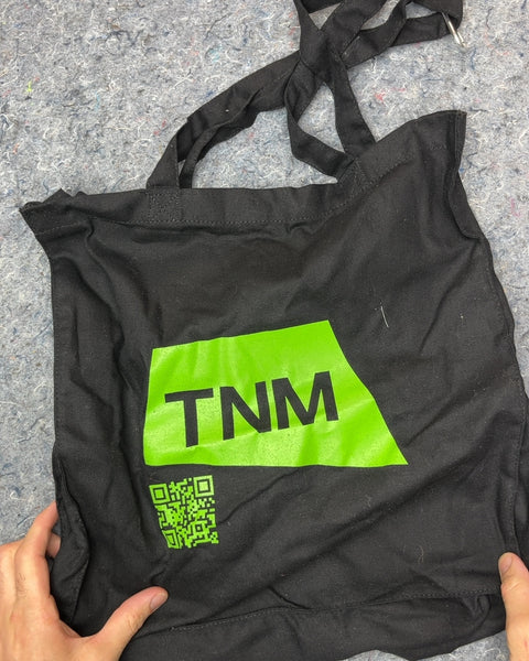 Black TNM Logo Tote Bag