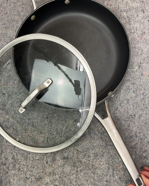 Calphalon Nonstick Sauté Pan with Lid, 12" Some Light Scratches