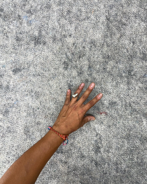 Silver Tone Sculptural Organic Ring