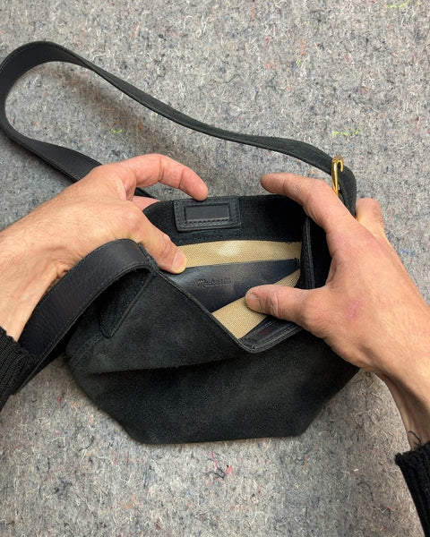 Madewell Black Suede Shoulder Bag