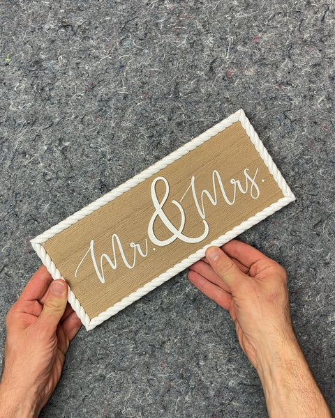 Mr. & Mrs. Table Decor Sign