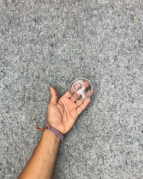Lil' Anish Kapoor-esque Glass Candle Holder