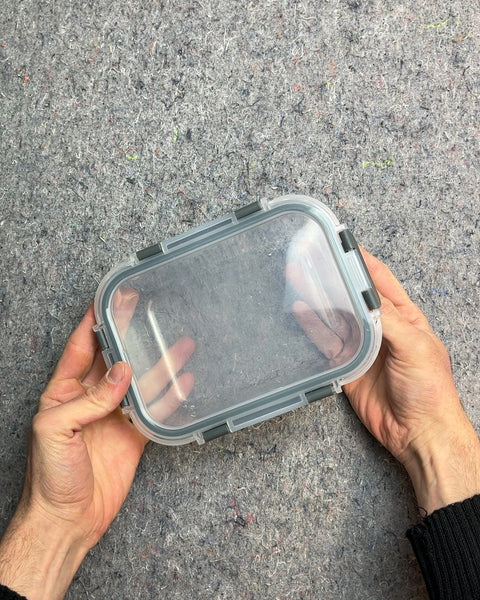 Clear Glass Food Storage Container with Locking Lid