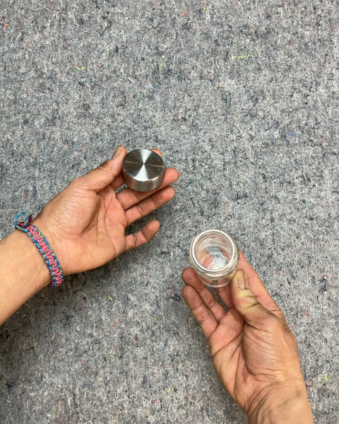 Glass Spice Jar with Metal Lid