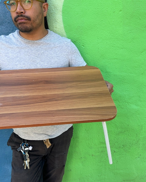 Wood Grain Laptop Bed Tray Table, 16x27"