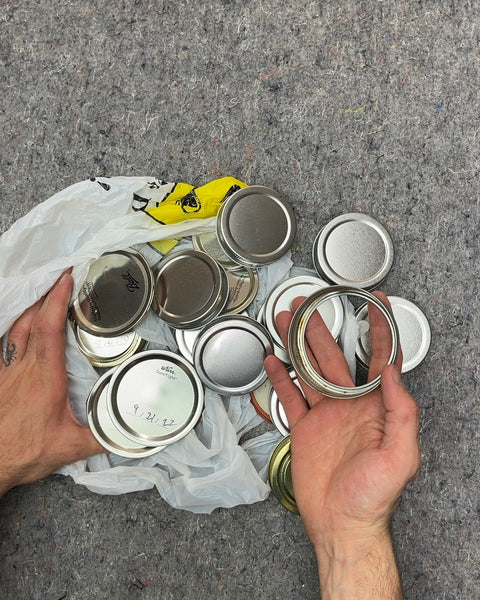 Assorted Canning Jar Lids and Rings