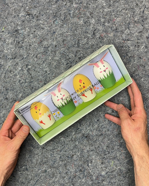 Paper Source Chick & Bunny Surprise Balls, Set of 4