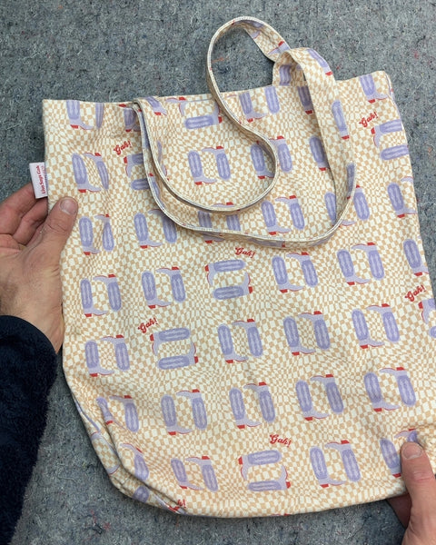 Lisa Says Gah Canvas Tote Bag with Popsicle Print
