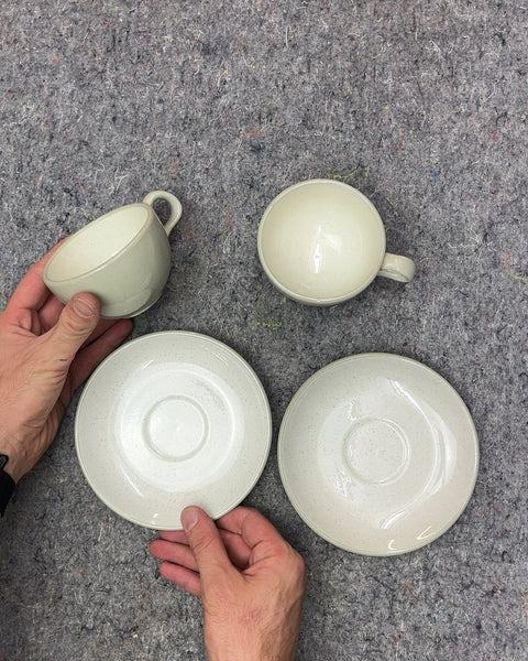 Sexy Ceramic Tea Cups and Saucers Set Made In The US