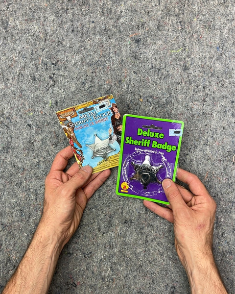 Metal Sheriff Badge and Deluxe Sheriff Badge