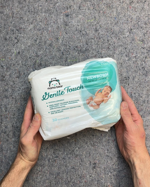 30 More Mama Bear Gentle Touch Diapers, Newborn