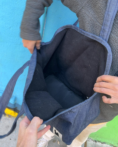 Dogo & More Denim Pet Carrier Bag For A Small Dog