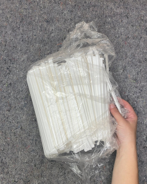 A Whole Lotta White Individually Wrapped Straws