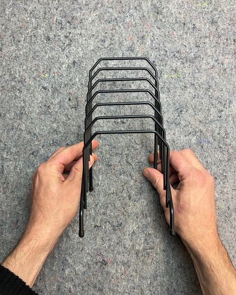 Black Metal Pot Lid Organizer Rack