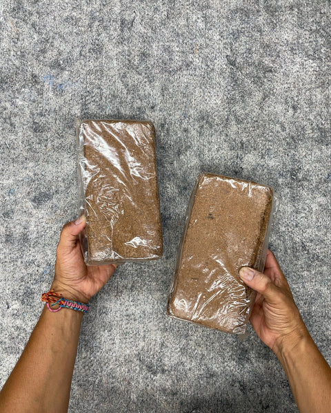 Compressed Coco Coir Bricks