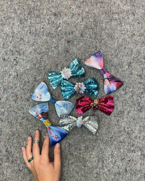 Hair Bows for A Frozen Themed Party