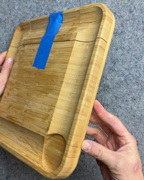 Bamboo Cheese Board with Utensils, 13x13"