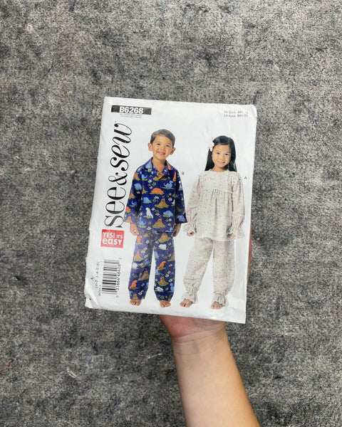 See & Sew Butterick B6268 Children's Top and Pants Sewing Pattern