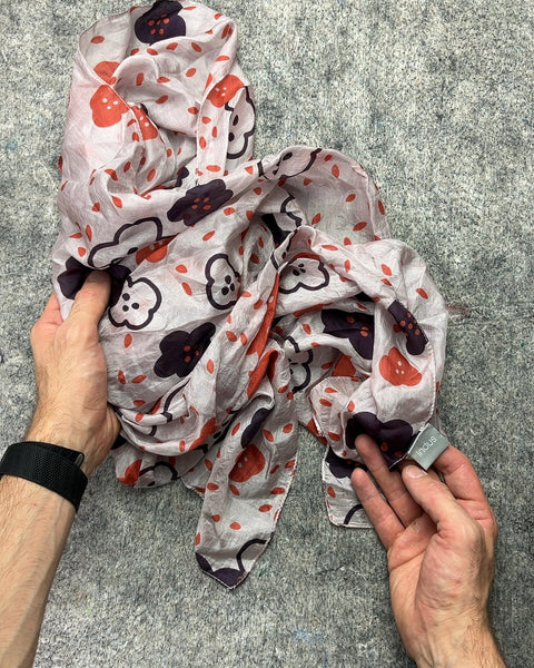 Indus Floral Print Scarf