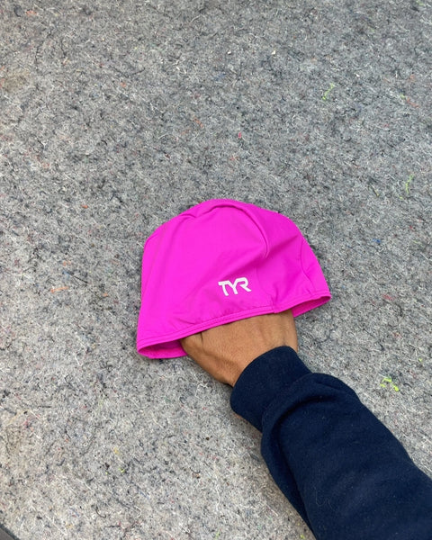 Kids TYR Pink Swim Cap