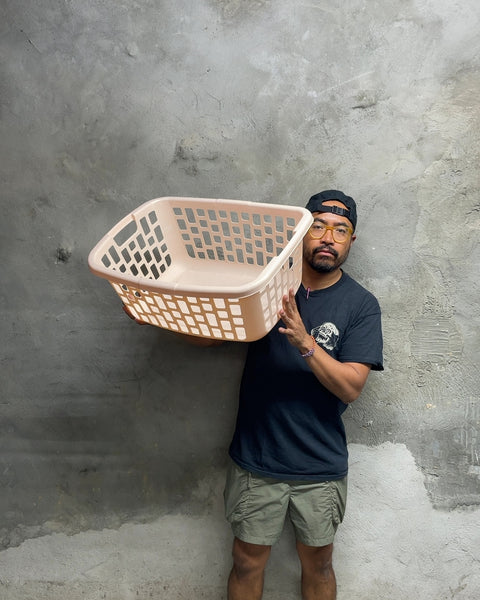 Plastic Laundry Basket, 23"