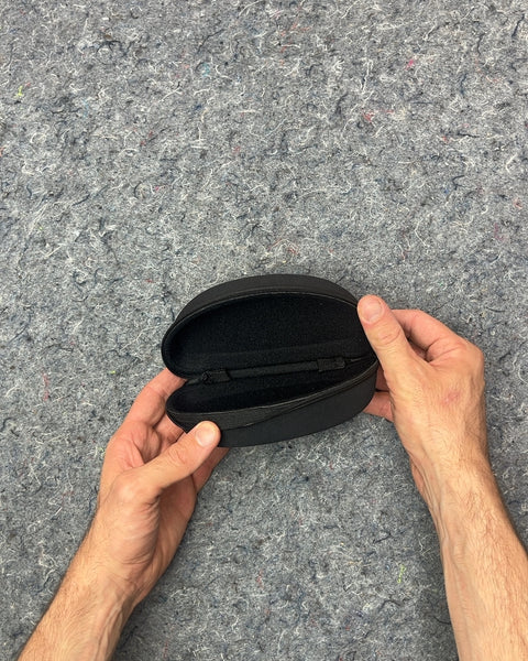 Black Zippered Sunglasses Hard Case