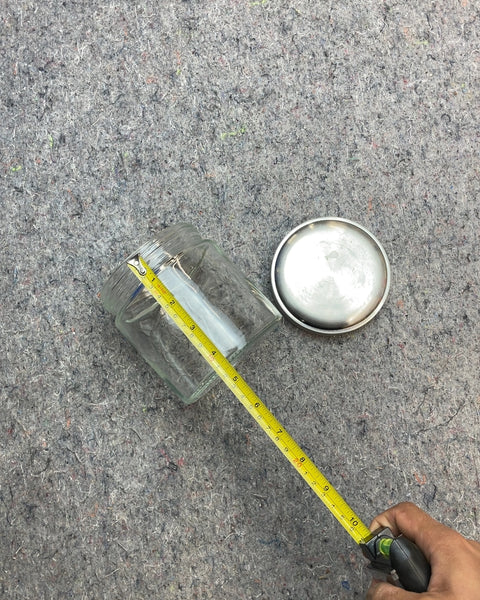 Glass Storage Jar with Metal Lid
