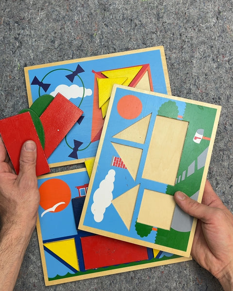 Wooden Shape Puzzle Set