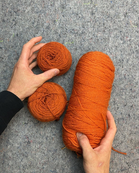 Lot Of Orange Yarn
