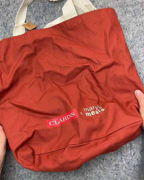 Big Clarins x Mary's Meals 10 School Meals Tote Bag